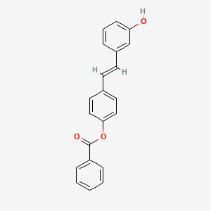 molecular formula C21H16O3 B6339090 Benzoic acid 4-[2-(3-hydroxy-phenyl)-vinyl]-phenyl ester CAS No. 1171921-36-0