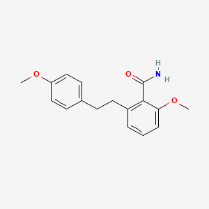 molecular formula C17H19NO3 B6339124 2-甲氧基-6-[2-(4-甲氧基苯基)-乙基]-苯甲酰胺 CAS No. 118842-95-8