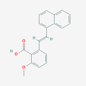 molecular formula C20H16O3 B6339133 2-Methoxy-6-(2-naphthalen-1-yl-vinyl)-benzoic acid CAS No. 1171924-75-6