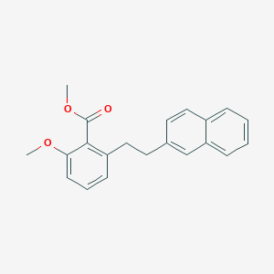 molecular formula C21H20O3 B6339158 2-Methoxy-6-(2-naphthalen-2-yl-ethyl)-benzoic acid methyl ester CAS No. 1171924-79-0