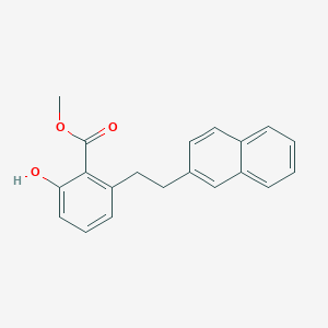 molecular formula C20H18O3 B6339162 2-Hydroxy-6-(2-naphthalen-2-yl-ethyl)-benzoic acid methyl ester CAS No. 1171921-63-3