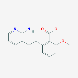 molecular formula C17H20N2O3 B6339280 2-甲氧基-6-[2-(2-甲基氨基-吡啶-3-基)-乙基]-苯甲酸甲酯 CAS No. 365542-51-4