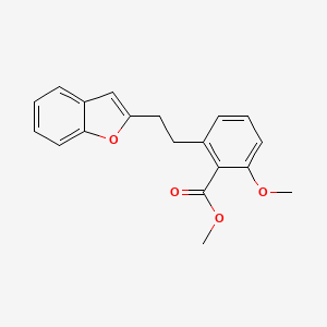 molecular formula C19H18O4 B6339364 2-(2-Benzofuran-2-yl-ethyl)-6-methoxy-benzoic acid methyl ester CAS No. 365542-80-9