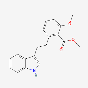 molecular formula C19H19NO3 B6339408 2-[2-(1H-Indol-3-yl)-ethyl]-6-methoxy-benzoic acid methyl ester CAS No. 1171924-26-7