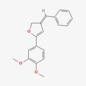 3-Benzylidene-5-(3,4-dimethoxy-phenyl)-2,3-dihydro-furan