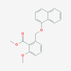 molecular formula C20H18O4 B6339448 2-Methoxy-6-(naphthalen-1-yloxymethyl)-benzoic acid methyl ester CAS No. 1171924-19-8