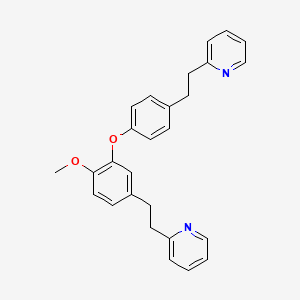 2-[2-[4-[2-Methoxy-5-[2-(2-pyridyl)ethyl]phenoxy]phenyl]ethyl]pyridine