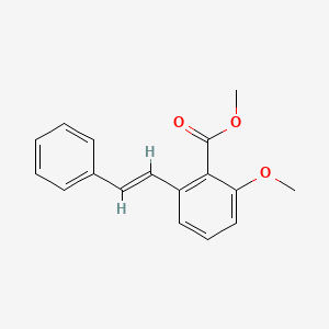 molecular formula C17H16O3 B6339515 2-甲氧基-6-苯乙烯基-苯甲酸甲酯 CAS No. 365543-13-1
