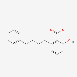 molecular formula C18H20O3 B6339529 2-Hydroxy-6-(4-phenyl-butyl)-benzoic acid methyl ester CAS No. 365543-08-4