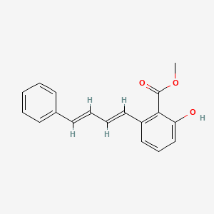 molecular formula C18H16O3 B6339539 2-羟基-6-(4-苯基-丁-1,3-二烯基)-苯甲酸甲酯 CAS No. 365542-25-2