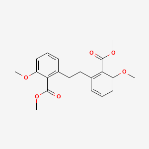 molecular formula C20H22O6 B6339548 2,2'-(1,2-乙二基)双[6-甲氧基-苯甲酸甲酯] CAS No. 365543-17-5