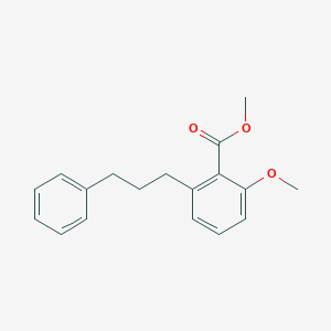 molecular formula C18H20O3 B6339574 2-Methoxy-6-(3-phenyl-propyl)-benzoic acid methyl ester CAS No. 365543-11-9