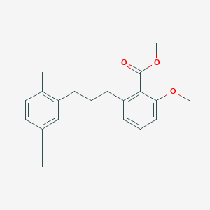 molecular formula C23H30O3 B6339579 2-[3-(5-叔丁基-2-甲基-苯基)-丙基]-6-甲氧基-苯甲酸甲酯 CAS No. 1171923-88-8