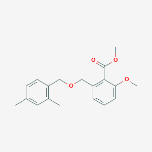 molecular formula C19H22O4 B6339583 2-(2,4-Dimethyl-benzyloxymethyl)-6-methoxy-benzoic acid methyl ester CAS No. 1171923-89-9
