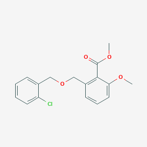 molecular formula C17H17ClO4 B6339605 2-(2-Chloro-benzyloxymethyl)-6-methoxy-benzoic acid methyl ester CAS No. 1171923-79-7