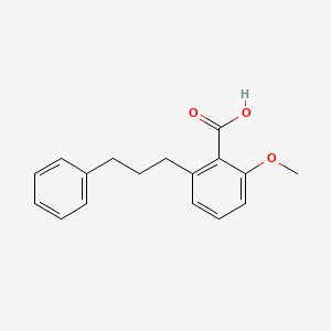 molecular formula C17H18O3 B6339624 2-Methoxy-6-(3-phenyl-propyl)-benzoic acid CAS No. 365543-10-8