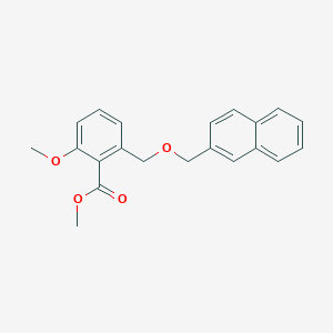 molecular formula C21H20O4 B6339638 2-Methoxy-6-(naphthalen-2-ylmethoxymethyl)-benzoic acid methyl ester CAS No. 1171923-82-2