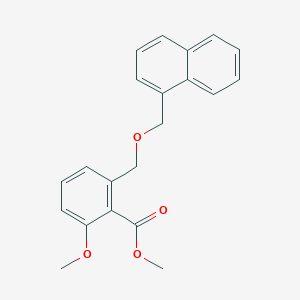 molecular formula C21H20O4 B6339639 2-甲氧基-6-(萘-1-基甲氧基甲基)-苯甲酸甲酯 CAS No. 1171923-66-2