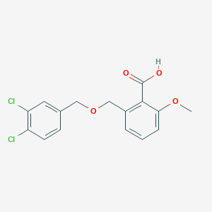 molecular formula C16H14Cl2O4 B6339645 2-(3,4-Dichloro-benzyloxymethyl)-6-methoxy-benzoic acid CAS No. 1171923-58-2