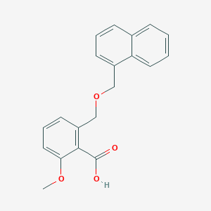 molecular formula C20H18O4 B6339653 2-Methoxy-6-(naphthalen-1-ylmethoxymethyl)-benzoic acid CAS No. 1171923-60-6