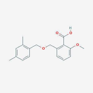 molecular formula C18H20O4 B6339672 2-(2,4-Dimethyl-benzyloxymethyl)-6-methoxy-benzoic acid CAS No. 1171923-51-5