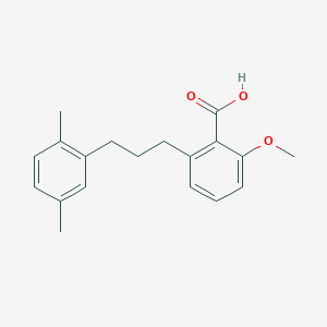 molecular formula C19H22O3 B6339684 2-[3-(2,5-Dimethyl-phenyl)-propyl]-6-methoxy-benzoic acid CAS No. 1171923-55-9