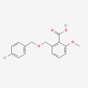 molecular formula C16H15ClO4 B6339691 2-(4-氯苄氧基甲基)-6-甲氧基苯甲酸 CAS No. 1171923-53-7