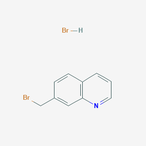 molecular formula C10H9Br2N B063397 7-(溴甲基)喹啉氢溴酸盐 CAS No. 188874-61-5