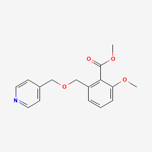 molecular formula C16H17NO4 B6339713 2-Methoxy-6-(pyridin-4-ylmethoxymethyl)-benzoic acid methyl ester CAS No. 1171923-34-4