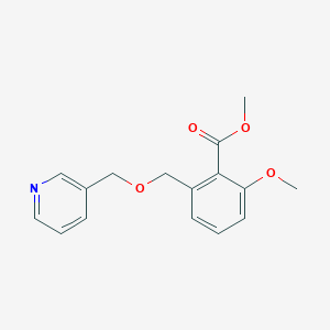 molecular formula C16H17NO4 B6339718 2-Methoxy-6-(pyridin-3-ylmethoxymethyl)-benzoic acid methyl ester CAS No. 1171923-31-1