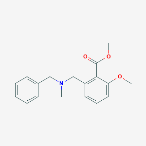 molecular formula C18H21NO3 B6339734 2-[(Benzyl-methyl-amino)-methyl]-6-methoxy-benzoic acid methyl ester CAS No. 1171923-14-0