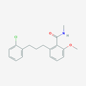 molecular formula C18H20ClNO2 B6339744 2-[3-(2-Chloro-phenyl)-propyl]-6-methoxy-N-methyl-benzamide CAS No. 1171923-12-8