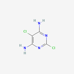molecular formula C4H4Cl2N4 B6339775 2,5-二氯-4,6-二氨基嘧啶；  98% CAS No. 13117-14-1