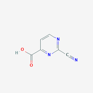 molecular formula C6H3N3O2 B6339781 2-Cyanopyrimidine-4-carboxylic acid CAS No. 1211528-16-3