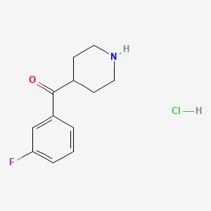 molecular formula C12H15ClFNO B6339820 4-(3-Fluorobenzoyl)piperidine hydrochloride CAS No. 1558734-88-5