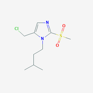 5-(Chloromethyl)-2-methanesulfonyl-1-(3-methylbutyl)-1H-imidazole