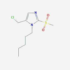 molecular formula C10H17ClN2O2S B6339967 5-(Chloromethyl)-2-methanesulfonyl-1-pentyl-1H-imidazole CAS No. 1221342-72-8