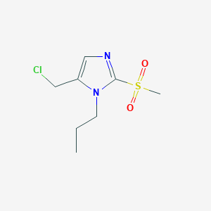 molecular formula C8H13ClN2O2S B6339985 5-(Chloromethyl)-2-methanesulfonyl-1-propyl-1H-imidazole CAS No. 1221342-67-1