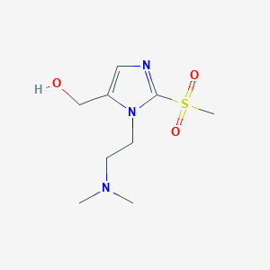 molecular formula C9H17N3O3S B6339994 {1-[2-(Dimethylamino)ethyl]-2-methanesulfonyl-1H-imidazol-5-yl}methanol CAS No. 1221343-01-6