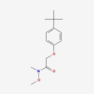 molecular formula C14H21NO3 B6340095 2-(4-tert-Butylphenoxy)-N-methoxy-N-methylacetamide CAS No. 1221343-08-3