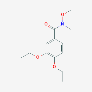 molecular formula C13H19NO4 B6340121 3,4-Diethoxy-N-methoxy-N-methylbenzamide CAS No. 1221342-52-4