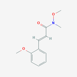 molecular formula C12H15NO3 B6340137 (2E)-N-Methoxy-3-(2-methoxyphenyl)-N-methylprop-2-enamide CAS No. 1221347-26-7