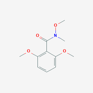 molecular formula C11H15NO4 B6340154 N,2,6-Trimethoxy-N-methylbenzamide CAS No. 872861-65-9
