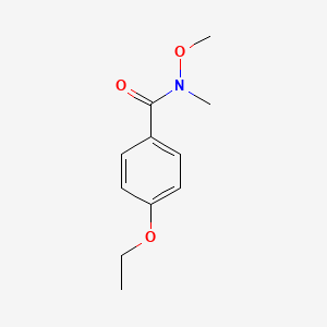 molecular formula C11H15NO3 B6340159 4-Ethoxy-N-methoxy-N-methylbenzamide CAS No. 1221341-06-5