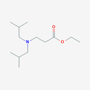 molecular formula C13H27NO2 B6340172 Ethyl 3-[bis(2-methylpropyl)amino]propanoate CAS No. 1221341-75-8