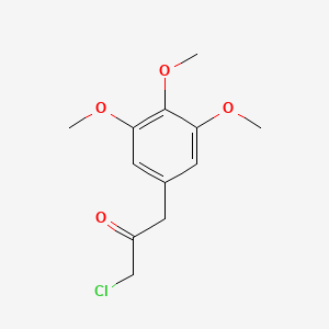 molecular formula C12H15ClO4 B6340181 1-Chloro-3-(3,4,5-trimethoxyphenyl)propan-2-one CAS No. 100389-03-5
