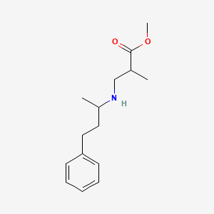 molecular formula C15H23NO2 B6340188 Methyl 2-methyl-3-[(4-phenylbutan-2-yl)amino]propanoate CAS No. 1221341-39-4