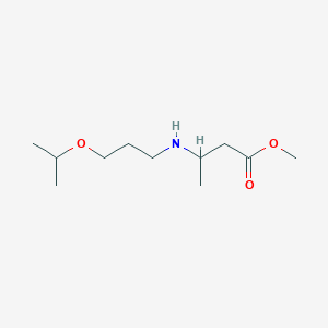 molecular formula C11H23NO3 B6340209 Methyl 3-{[3-(propan-2-yloxy)propyl]amino}butanoate CAS No. 1221341-74-7