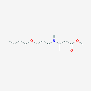 molecular formula C12H25NO3 B6340246 Methyl 3-[(3-butoxypropyl)amino]butanoate CAS No. 1221342-86-4