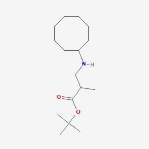 molecular formula C16H31NO2 B6340254 叔丁基3-(环辛基氨基)-2-甲基丙酸酯 CAS No. 1221341-73-6